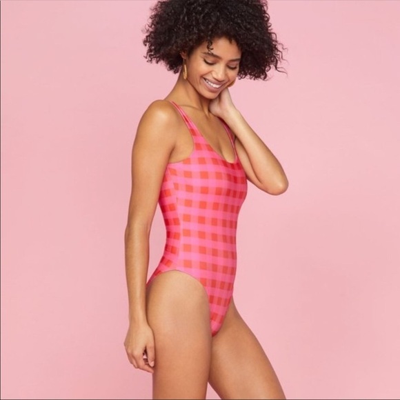 NWT Terez Checkered One Piece Bathing Suit Medium - Picture 1 of 9